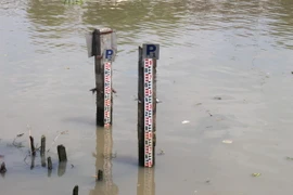 Quan trắc nước mặt tự động. (Ảnh minh họa: Nguyễn Hằng/TTXVN)