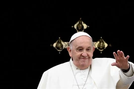 Giáo hoàng Francis phát biểu tại Vatican ngày 31/3/2024. (Ảnh: AFP/TTXVN)
