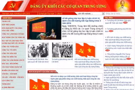 trang thông tin điện tử Đảng ủy Khối các cơ quan Trung ương
