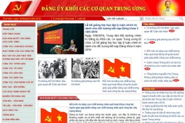 trang thông tin điện tử Đảng ủy Khối các cơ quan Trung ương