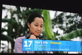 Giới thiệu phim 'Cuộc đời của Yến' tại buổi họp báo. (Ảnh: Ngọc Mai/Vietnam+)