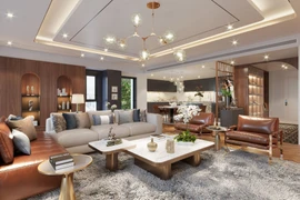 Nội thất bên trong Hinode City được thiết kế hiện đại mang đến cuộc sống như nghỉ dưỡng cho cư dân.