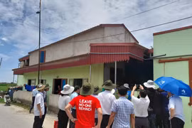 Nhà an toàn phòng, chống bão, lũ ở huyện Hậu Lộc, tỉnh Thanh Hóa. (Ảnh: HV/Vietnam+)