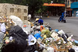 Không được hướng dẫn, một số nơi, gia đình có người F0 đã vứt rác thải có nguy cơ lây nhiễm lẫn lộn với rác thải sinh hoạt. (Ảnh minh họa. Nguồn: Thế Duyệt/TTXVN)