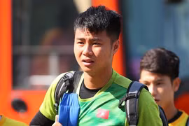 Không khí đội U23 Việt Nam đi xuống sau khi hoà 0-0 U23 Jordan và có nguy cơ bị loại khỏi U23 châu Á 2020. (Ảnh: Nguyên An/Vietnam+)