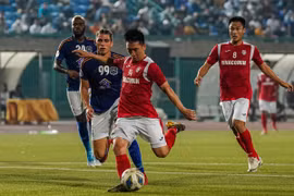 Than Quảng Ninh giành 3 điểm đầu tiên ở AFC Cup 2020 sau chiến thắng 4-1 trước Svay Rieng. (Ảnh: AFC) 