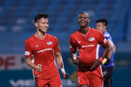 Viettel trở lại ngôi đầu bảng V-League 2020 với 34 điểm sau vòng 4 giai đoạn hai. (Ảnh: Hiển Nguyễn/Vietnam+) 