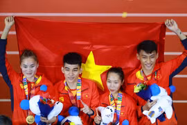 Thể thao Việt Nam đặt mục tiêu nằm trong tốp 3 đoàn vận động viên giành nhiều huy chương nhất tại SEA Games 31. (Ảnh: Bùi Lượng/Vietnam+)