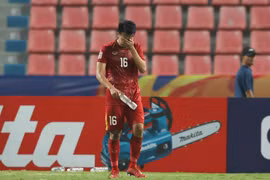 Hình ảnh U23 Việt Nam thất bại tại U23 châu Á 2020 tại Thái Lan. (Ảnh: Hiển Nguyễn/Vietnam+) 