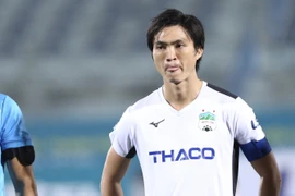 Tuấn Anh khiêm tốn khi nói về bản thân sau màn trình diễn ấn tượng trước Quảng Nam ở vòng 10 V-League 2020. (Ảnh: Nguyên An/Vietnam+) 