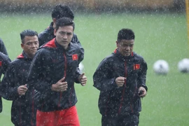 Đội tuyển U22 Việt Nam hiện đang hội quân và tập luyện tại Trung tâm đào tạo bóng đá trẻ Việt Nam từ ngày 16-28/8. (Ảnh: Phúc Tá/Vietnam+) 