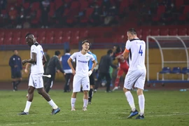 Hoàng Anh Gia Lai hoà 3-3 với Viettel ở vòng 2 V-League 2020 chiều 15/3. (Ảnh: Nguyên An/Vietnam+)