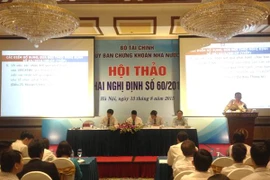 Hội thảo “Triển khai Nghị định 60/2015/NĐ-CP”, ngày 13/8 (Ảnh: PV/Vietnam+)