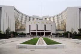 Trụ sở Ngân hàng Nhân dân Trung Quốc tại Bắc Kinh, Trung Quốc. (Ảnh: AFP/ TTXVN)