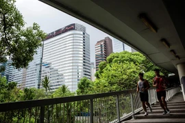 Trụ sở Tập đoàn bất động sản Evergrande tại Hong Kong, Trung Quốc. (Ảnh: AFP/TTXVN)