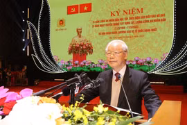Tổng Bí thư Nguyễn Phú Trọng phát biểu chỉ đạo. (Ảnh: Trí Dũng/TTXVN)