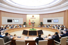 Phiên họp Chính phủ thường kỳ tháng 2. (Ảnh: Dương Giang/TTXVN)