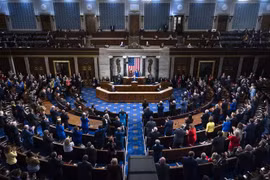 Quang cảnh một phiên họp Quốc hội Mỹ ở Washington, DC. (Ảnh: AFP/TTXVN)
