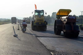 Thi công nâng cấp, mở rộng tuyến Quốc lộ 1A đoạn qua huyện Phú Lộc, tỉnh Thừa Thiên-Huế. Ảnh minh họa. (Ảnh: Quốc Việt/TTXVN)