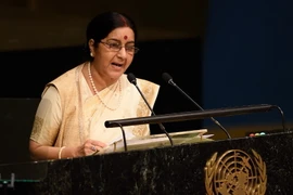 Ngoại trưởng Ấn Độ Sushma Swaraj. (Nguồn: AFP)