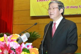 Trưởng ban Tuyên giáo Trung ương Đinh Thế Huynh. (Ảnh: Minh Quyết/TTXVN)