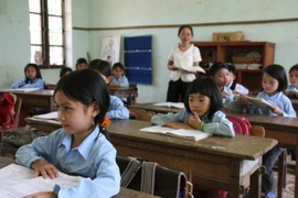 Lớp học của một trường dân tộc nội trú ở Hà Tĩnh. Ảnh minh họa. (Ảnh: Phương Hoa/TTXVN)