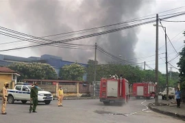 Hiện trường vụ cháy. (Ảnh: TTXVN phát)