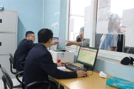 Phòng làm thủ tục hải quan tại Cửa khẩu Quốc tế Cầu Treo (huyện Hương Sơn, Hà Tĩnh). (Ảnh: Hoàng Ngà/TTXVN)