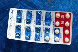 Thuốc kháng virus Favipiravir do chi nhánh của Tập đoàn Fujifilm (Nhật Bản) sản xuất. (Ảnh: IRNA/TTXVN)