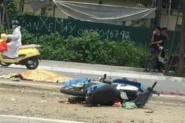 Hiện trường vụ tai nạn. (Ảnh: TTXN phát)