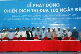 Trungnam Group phát động chiến dịch thi đua. (Ảnh: Công Thử/TTXVN)
