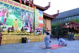 Các hoạt động trong Đại lễ Phật đản 2020 Phật lịch 2564 tại Việt Nam. (Ảnh: Xuân Khu/TTXVN)