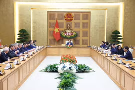 Thủ tướng Phạm Minh Chính tiếp đoàn doanh nghiệp hàng đầu Hà Lan. (Ảnh: Dương Giang/TTXVN)