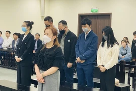 Các bị cáo tại phiên tòa. (Nguồn: VietNamNet)