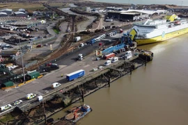 Bến phà Newhaven ở thị trấn Newhaven thuộc quận Lewes, hạt East Sussex. (Nguồn: PA)