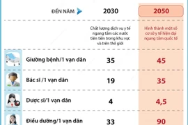 Việt Nam đặt mục tiêu hình thành một số cơ sở y tế hiện đại ngang tầm quốc tế.