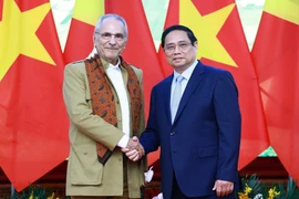 Thủ tướng Phạm Minh Chính với Tổng thống Timor-Leste Jose Ramos-Horta. (Ảnh: Dương Giang/TTXVN)