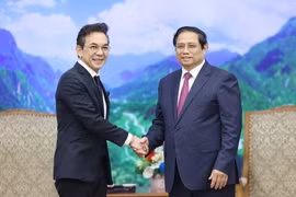 Thủ tướng Phạm Minh Chính tiếp Đại sứ Thái Lan Nikorndej Balankura đến chào từ biệt. (Ảnh: Dương Giang/TTXVN)