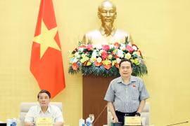 Chủ tịch Quốc hội Trần Thanh Mẫn phát biểu. (Ảnh: Thống Nhất/TTXVN)