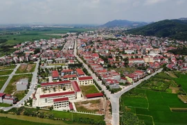 Hệ thống giao thông trên địa bàn huyện Yên Dũng, tỉnh Bắc Giang. (Ảnh: Danh Lam/TTXVN)