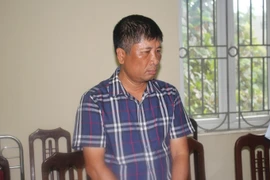 Bị can Trần Hồng Quang. (Nguồn: Công an Hòa Bình)