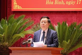 Ông Nguyễn Trọng Nghĩa phát biểu tại Hội nghị. (Ảnh: Thanh Hải/TTXVN)