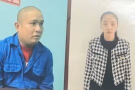 Hai đối tượng Mai Anh Tuấn và Nguyễn Thị Lan bị cơ quan Công an Thừa Thiên-Huế bắt giữ.