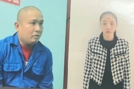 Hai đối tượng Mai Anh Tuấn và Nguyễn Thị Lan bị cơ quan Công an Thừa Thiên-Huế bắt giữ.