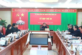 Ủy ban Kiểm tra Trung ương họp Kỳ thứ 36. (Ảnh: Phương Hoa/TTXVN)