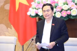 Phó Chủ tịch Thường trực Quốc hội Trần Thanh Mẫn chủ trì phiên họp. (Ảnh: Minh Đức/TTXVN)