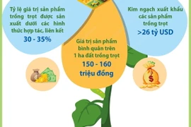 Kim ngạch xuất khẩu các sản phẩm trồng trọt hướng đến mục tiêu 26 tỷ USD.