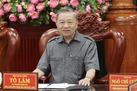 Chủ tịch nước Tô Lâm chủ trì buổi làm việc. (Ảnh: Nhan Sáng/TTXVN)