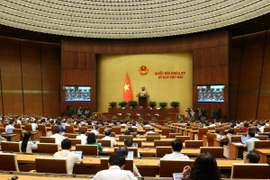 Quang cảnh Phiên thảo luận của Quốc hội. (Ảnh: Văn Điệp/TTXVN)
