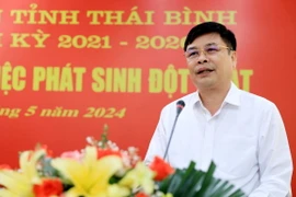 Phó Chủ tịch Ủy ban Nhân dân tỉnh Thái Bình Phạm Văn Nghiêm. (Ảnh: Thế Duyệt/TTXVN)